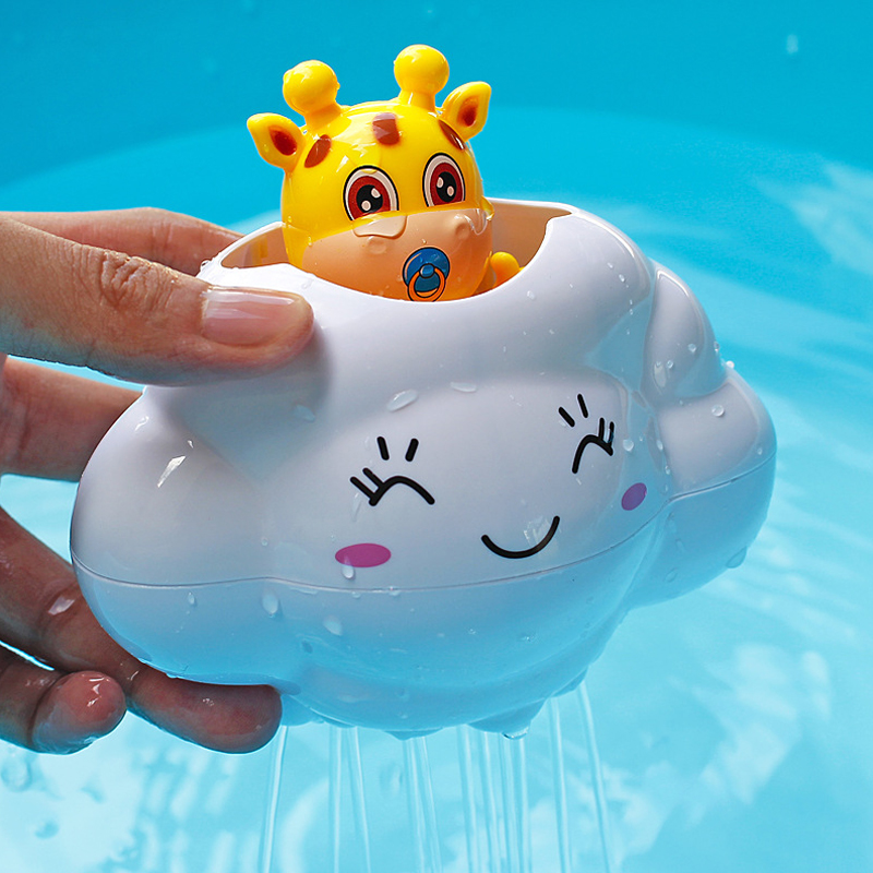 목욕 장난감 아기 욕실 놀이 물 분사 귀여운 구름 샤워 플로팅 장난감 어린이 야외 해변 물 장난감 조기 교육
